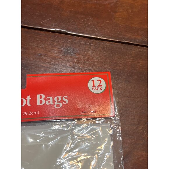 Christmas House Zipper Loot Bags Treat Bags12 Pack 8" X 11.5" Christmas Tree NEW - Picture 4 of 5